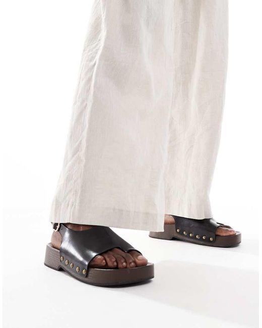 Glamorous Black Clog Sandals