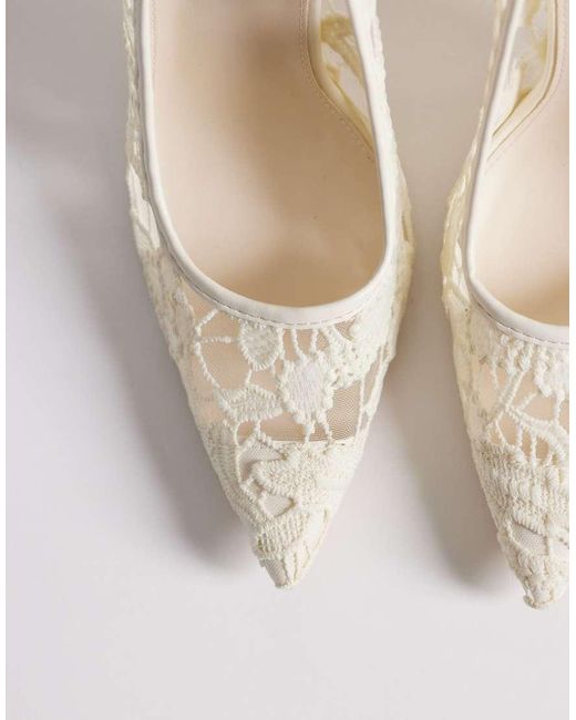Public Desire Natural Elderflower Heeled Pumps