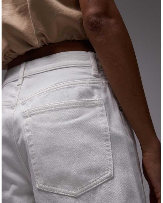 ARKET Losvallende Short Van Keperstof Met Halfhoge Taille En Vijf Zakken in het Gray