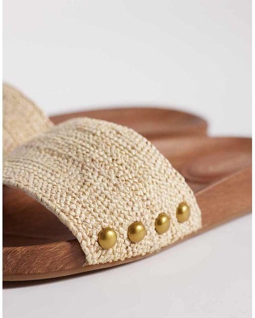 ALDO White Rooted Flat Sandal