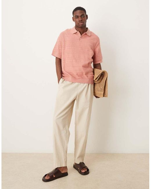 Polo di SELECTED in Pink da Uomo