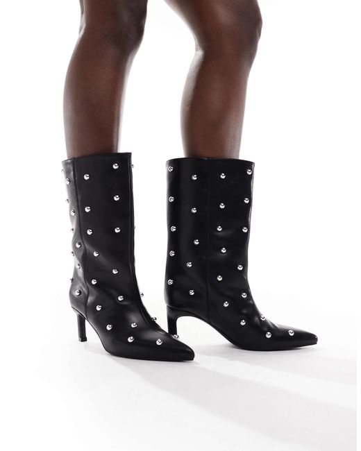 Benz - bottes cloutées SEQWL en coloris Black