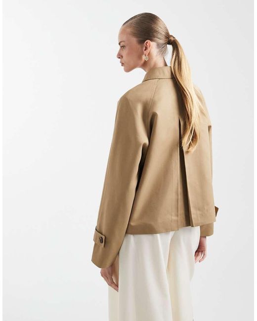 Vero Moda Natural Asymmetric Button Jacket