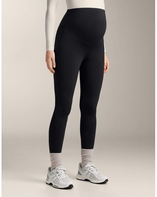 Oysho Blue Warm Maternity Ankle-Length Leggings 70 Cm