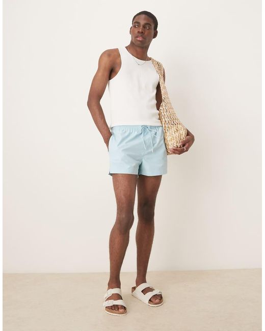 Calvin Klein Natural Drawstring Taping Swim Shorts for men