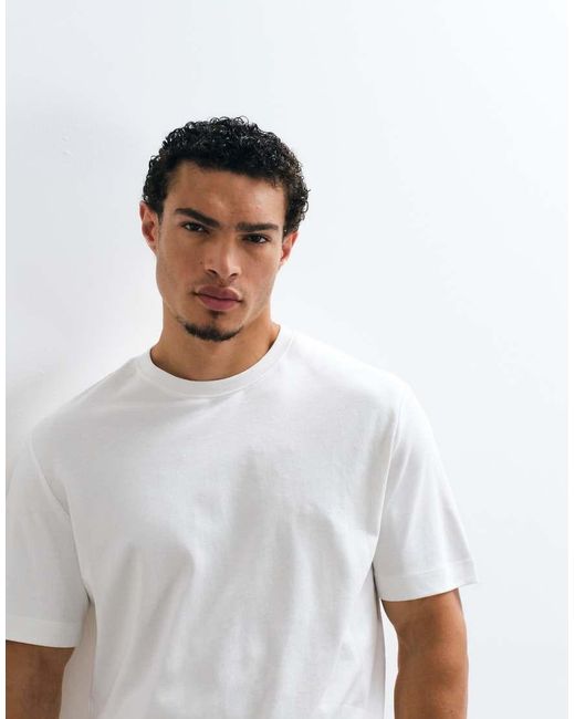 Mango T-Shirt in het White voor heren