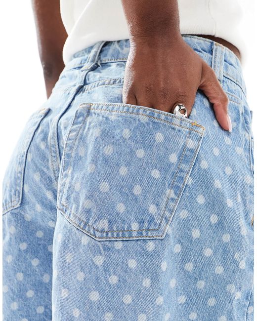 ASOS Blue Denim Long Line A Short