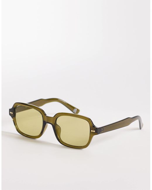 ASOS Natural Square Sunglasses for men
