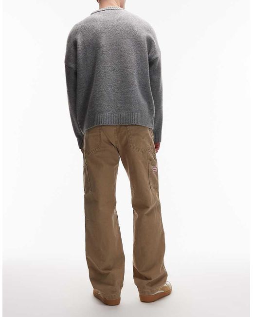 Levi's Gray Workwear 568 Loose Double Knee Trousers for men
