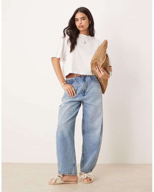 ASOS White Boxy Cropped T-Shirt