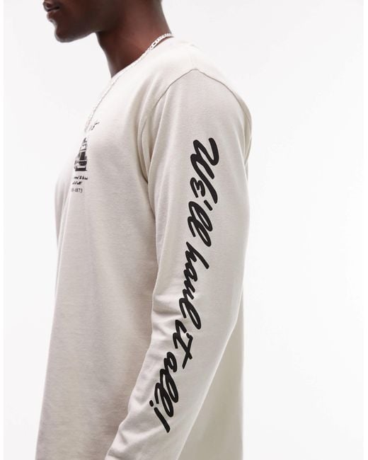 Levi's – workwear capsule – langärmliges t-shirt in White für Herren