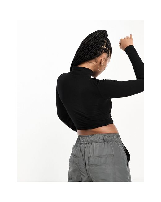 ellesse black long sleeve top