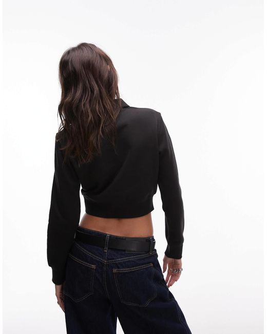 Tommy Hilfiger Black – kurzes sweatshirt