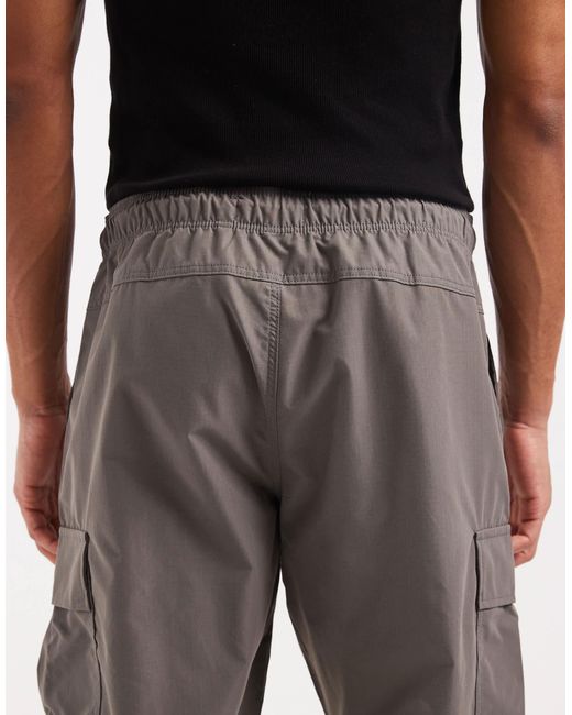 Jack & Jones Black Loose Tech Cargo Trousers for men