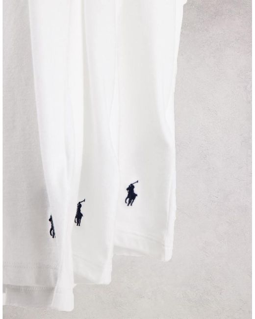 Polo Ralph Lauren Natural 3 Pack Icon Logo Lounge T-shirt for men