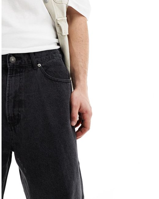 Obey – big wig – weite jeans-shorts in White für Herren