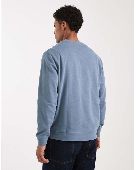 Jack & Jones Blue Sweatshirt With Script Logo for men