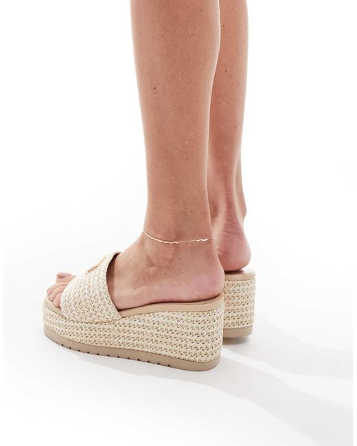 SEQWL Natural Minelli Wedge With Strap