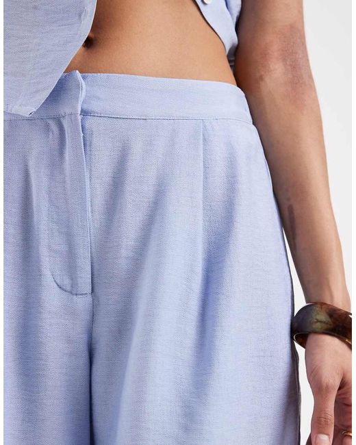 Vero Moda Blue Pull On Loose Fit Shorts