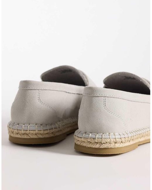 ASOS White Penny Loafer Espadrilles for men