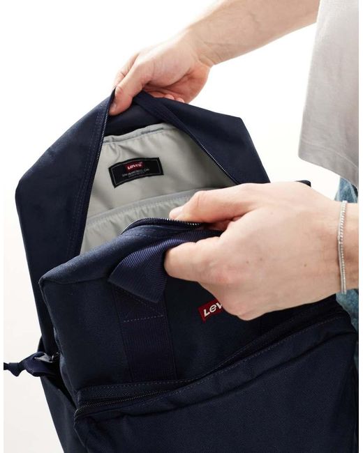 Mochila Grande Con Logo De Ala De Murciélago L Pack De Levi's de hombre de color Blue