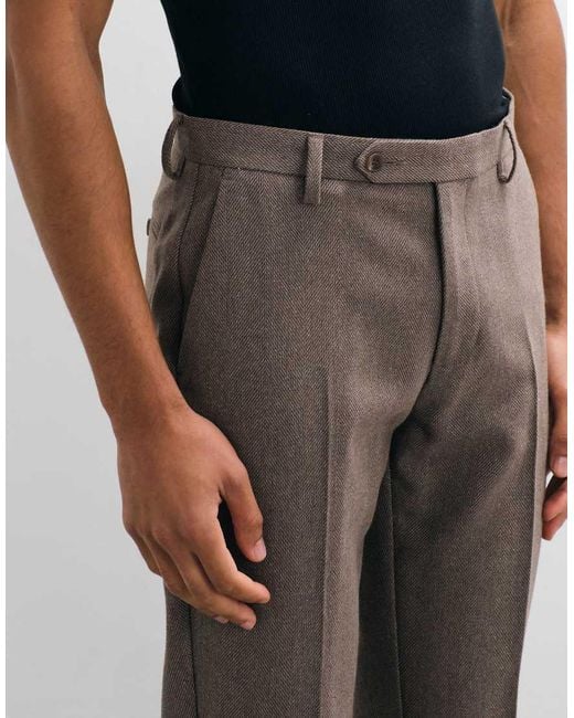 ASOS Gray Slim Suit Pants for men
