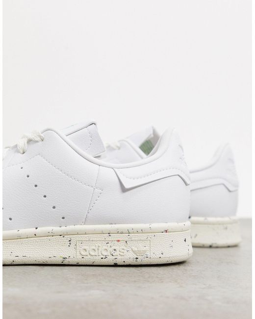 adidas Originals Rubber Clean Classics Sustainable Stan Smith Trainers in  White for Men | Lyst