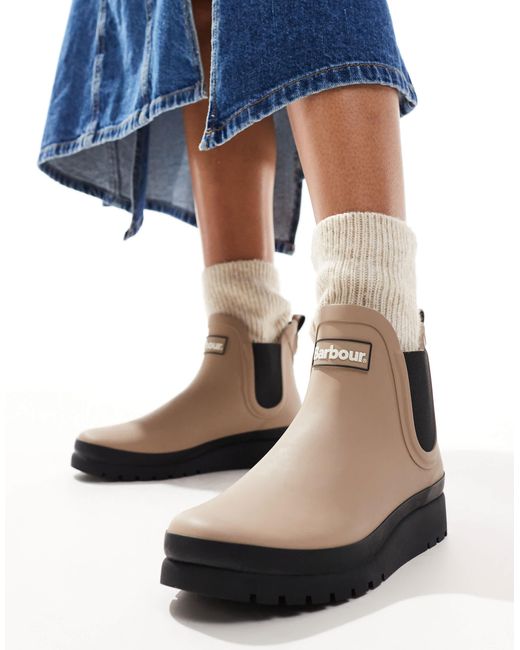 Barbour Clifton Wedge Chelsea Welly in Blue | Lyst Australia display picture 3