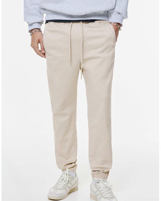 Pantalon Pull&Bear pour homme en coloris White