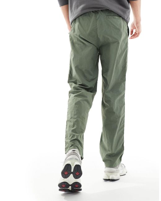 Only & Sons Green Straight Tech Trouser for men