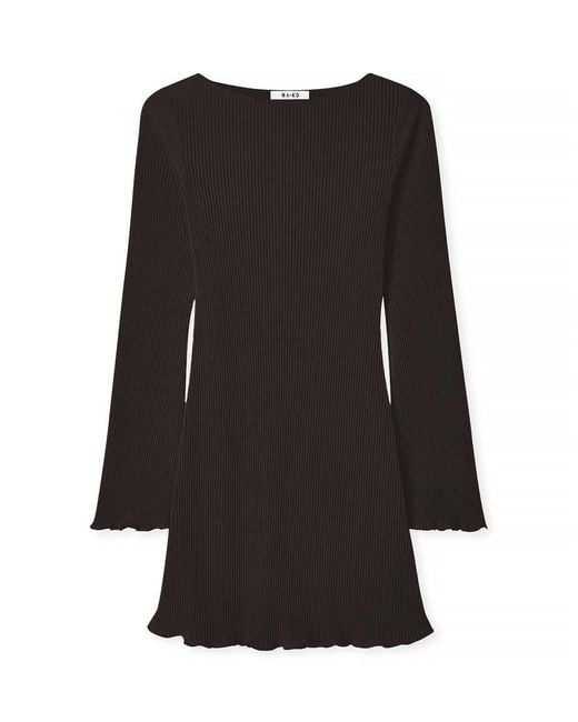 NA-KD Black Pleated Mini Dress