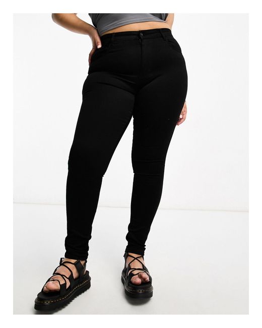 ONLY Black Augusta High Waisted Skinny Jeans