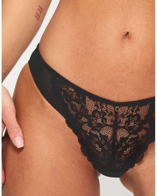 Ann Summers Black Sexy Lace Brazilian Brief