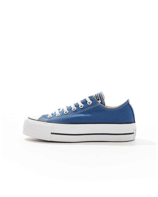Zapatillas De Deporte Azules Chuck Taylor All Star Lift Ox De Converse de color White