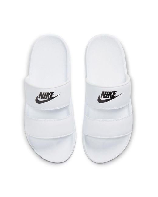 Nike White Offcourt Duo Slides