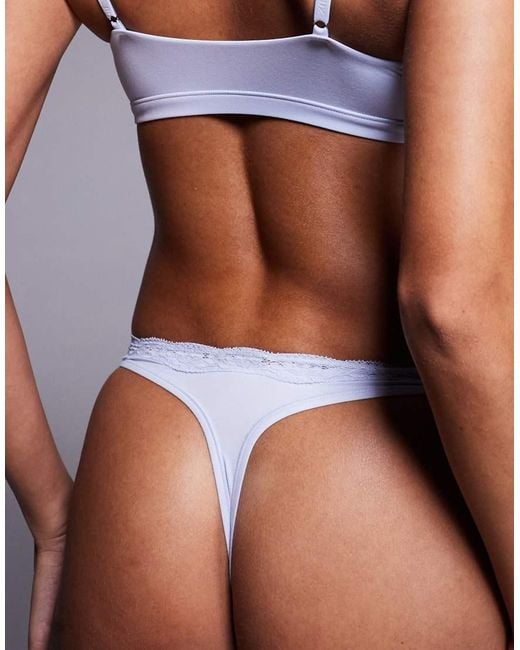 Boux Avenue Blue Elevated Essentials Thong