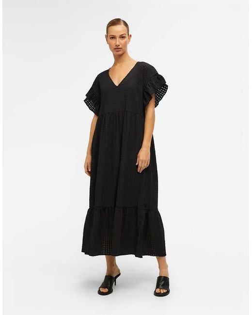 Vestido Midi De Object de color Black