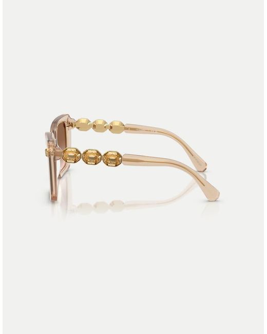 Swarovski Natural Square Sunglasses With Lens