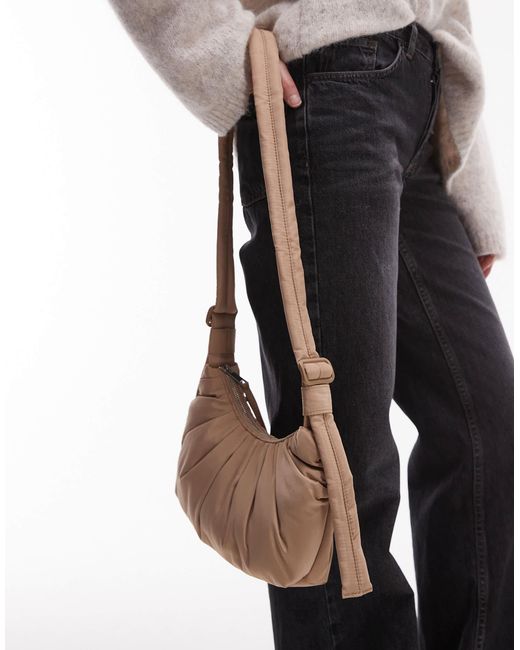 TOPSHOP Gray Cian Crossbody Bag