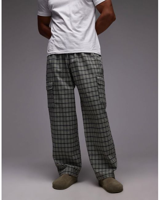 Gramicci Gray Swell Loose Fit Cargo Trousers for men