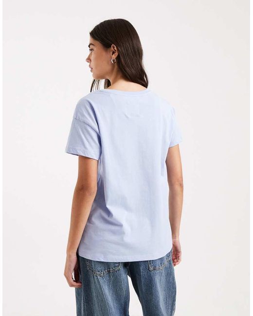 ARMANI EXCHANGE Blue Central Logo T-Shirt