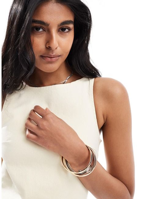 ASOS White Denim Stretch Mini Dress With Seam Detail
