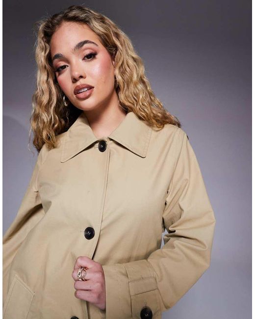 River Island Blue Trench Coat