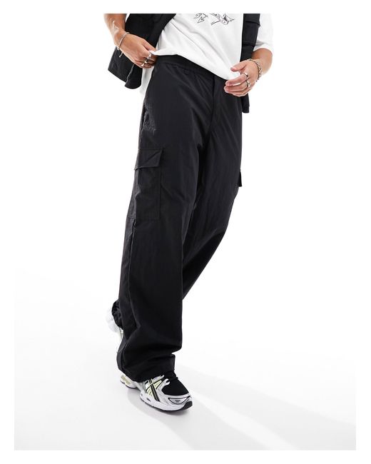 Rian - pantalon cargo en nylon Dr. Denim pour homme en coloris Black