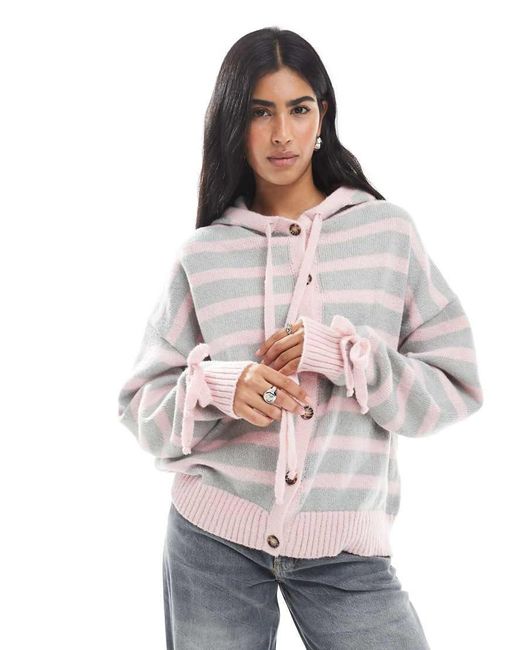 Daisy Street Gray Bonnet Cardigan