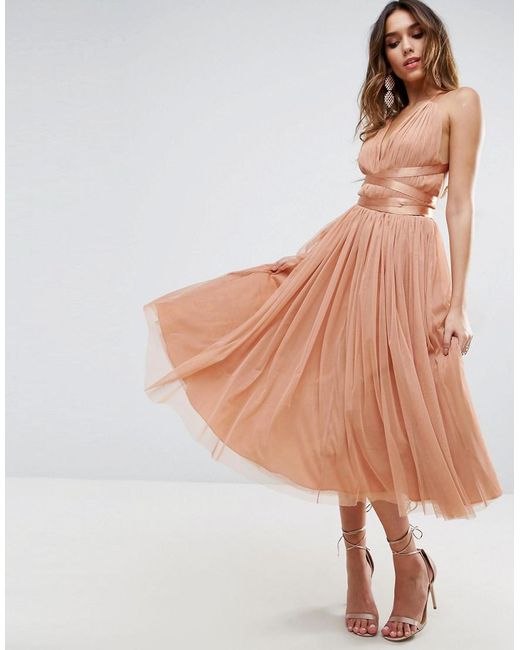 Tulle mini prom dress with ribbon ties Tulle mini prom dress with ribbon ties