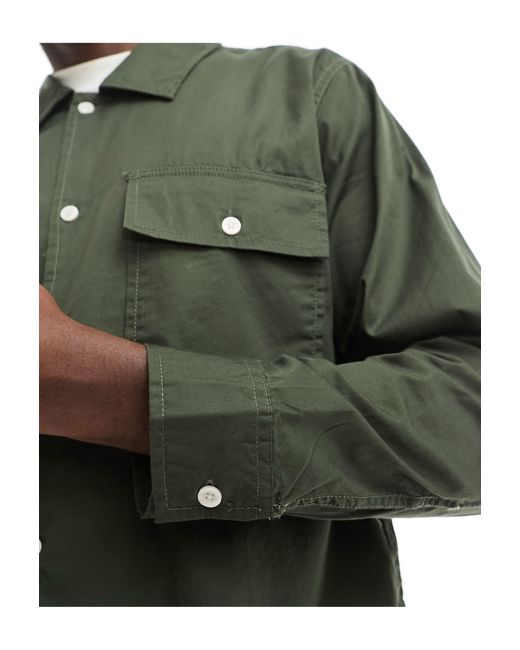 PacSun Green Twill Workwear Shirt for men