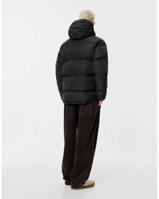 Pull&Bear – steppjacke in Black für Herren