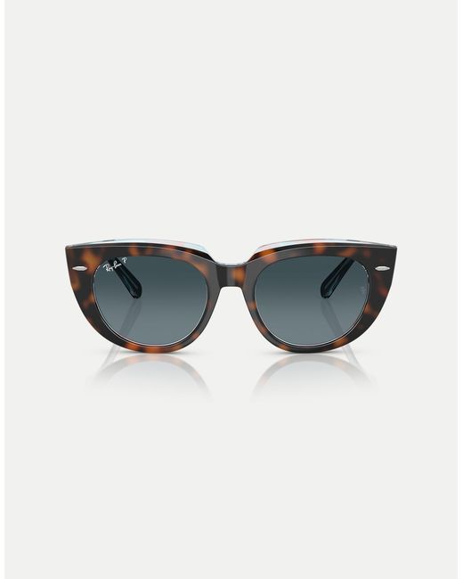 Ray-Ban Blue – doreen – eckige, polarisierte sonnenbrille