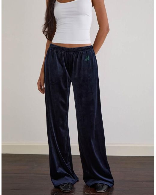 Motel Blue Glen Velour Trackies